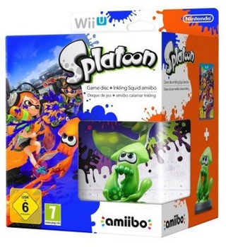 Splatoon, 1 Nintendo Wii U-Spiel + Inkling Squid amiibo