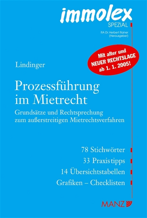 Prozessf&uuml;hrung im Mietrecht - Eike Lindinger