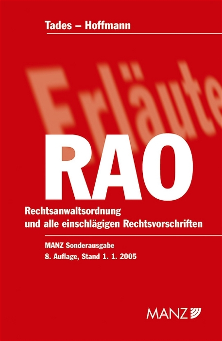 Rechtsanwaltsordnung - 