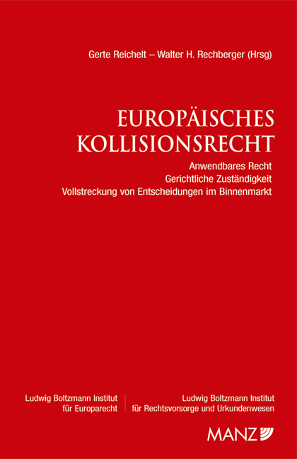 Europ&auml;isches Kollisionsrecht - 