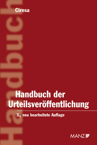 Handbuch der Urteilsveröffentlichung