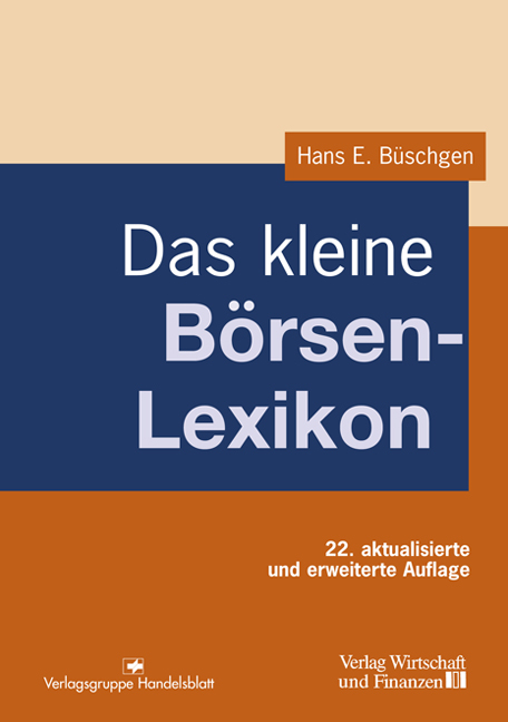 Das kleine B&ouml;rsenlexikon - Hans E. B&uuml;schgen