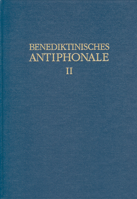 Benediktinisches Antiphonale I-III / Benediktinisches Antiphonale Band II - Rhabanus Erbacher, Roman Hofer, Godehard Joppich