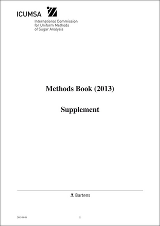 ICUMSA Supplement 2013