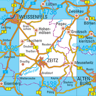 L4938 Zeitz Topographische Karte 1:50000