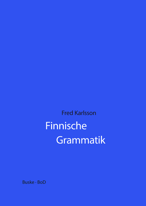 Finnische Grammatik - Fred Karlsson