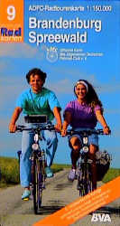 Radtourenkarten 1:150000 (ADFC) / Brandenburg /Spreewald