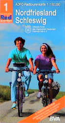 Radtourenkarten 1:150000 (ADFC) / Nordfriesland /Schleswig