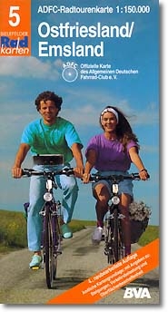 Radtourenkarten 1:150000 (ADFC) / Ostfriesland /Emsland