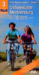 Radtourenkarten 1:150000 (ADFC) / Ostseeküste /Mecklenburg