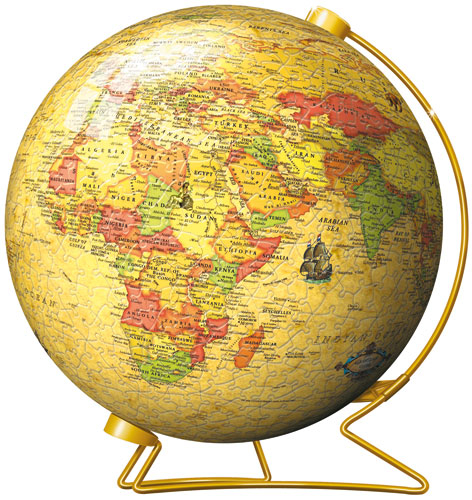 puzzleball, Erde politisch aktuell, im Renaissance-Stil