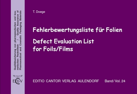 Fehlerbewertungsliste f&uuml;r Folien - Thomas Doege