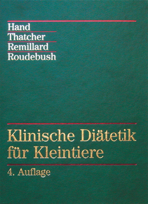 Klinische Di&auml;tetik f&uuml;r Kleintiere - 