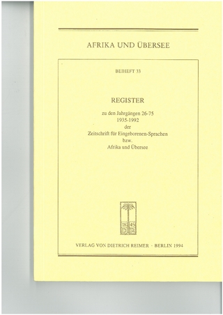 Zeitschrift für Eingeborenen-Sprachen bzw. 