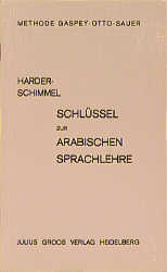 Arabische Sprachlehre - Ernst Harder, Annemarie Schimmel