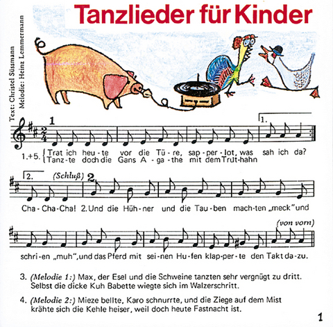 Tanzlieder f&uuml;r Kinder - 