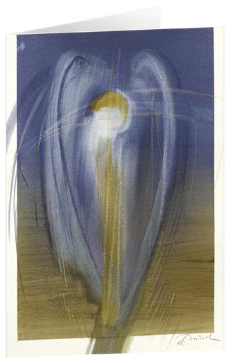 Der Engel des Trostes - Kunst-Faltkarten mit Text (5 St&uuml;ck) - 