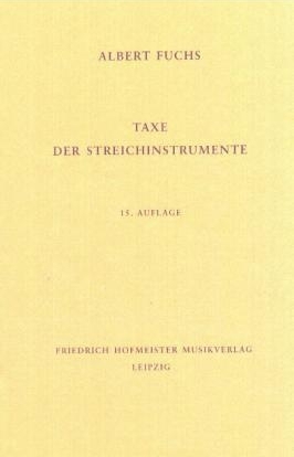 Taxe der Streichinstrumente - Albert Fuchs