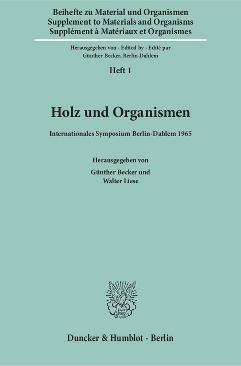 Holz und Organismen. - 
