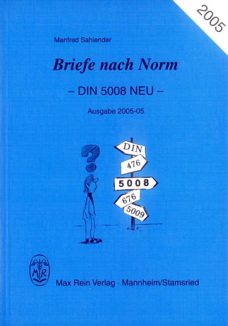 Briefe nach Norm - Manfred Sahlender