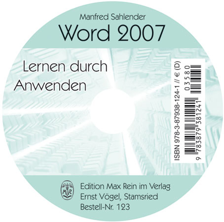 CD zu &Uuml;bungsbuch Word 2007 - Manfred Sahlender