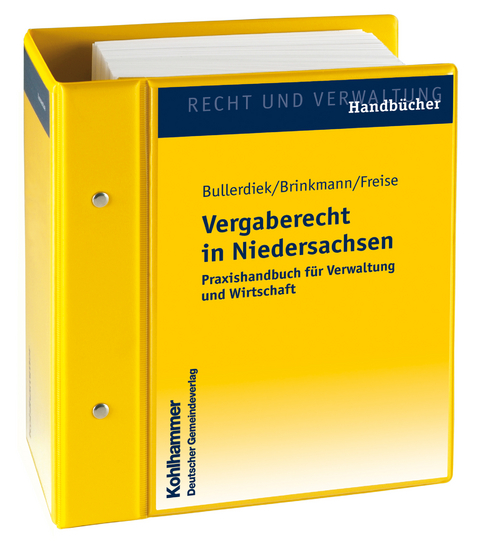 Vergaberecht in Niedersachsen - Thorsten Bullerdiek, J&ouml;rg Brinkmann, Harald Freise