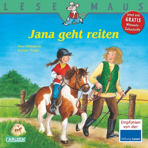 LESEMAUS 76: Jana geht reiten - Susa Hämmerle