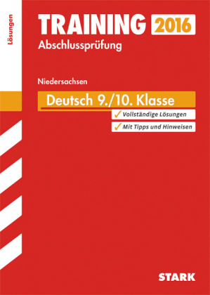 Training Abschlusspr&uuml;fung Hauptschule Niedersachsen - Deutsch 9./10. Klasse L&ouml;sungen - Marion von der Kammer, Ruth Heidrich