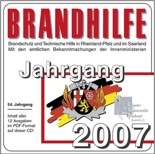 Brandhilfe Rheinland-Pfalz /Saarland Jahrgang 2007 CD