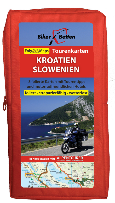 Tourenkarten Set Kroatien Slowenien (FolyMaps)