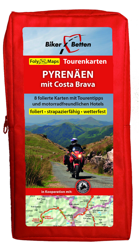 Tourenkarten Set Pyren&auml;en mit Costa Brava (FolyMaps)