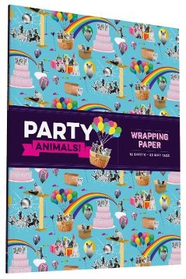 Party Animals! Wrapping Paper -  Chronicle Books