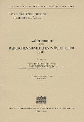 Wörterbuch der bairischen Mundarten in Österreich (WBÖ) / Band 5, 33. Lieferung