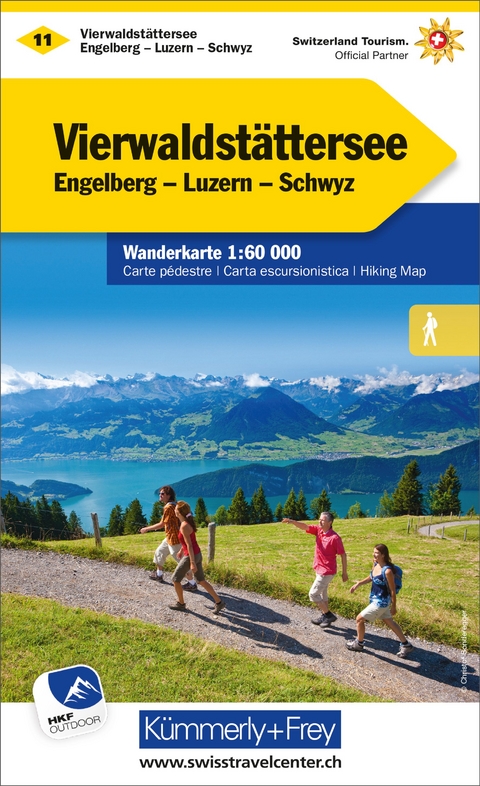 K&uuml;mmerly+Frey Wanderkarte 11 Vierwaldst&auml;ttersee 1:60.000