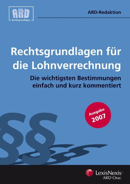 Rechtsgrundlagen f&uuml;r die Lohnverrechnung - 