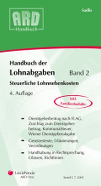 ARD Handbuch der Lohnabgaben / Handbuch der Lohnabgaben Band 2: Steuerliche Lohnnebenkosten
