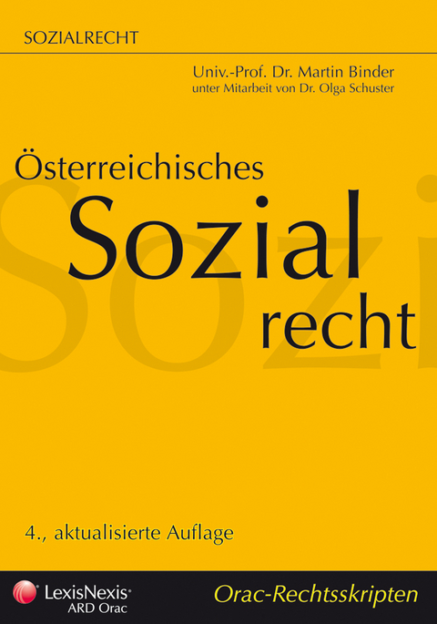 &Ouml;sterreichisches Sozialrecht - Martin Binder