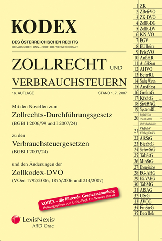 KODEX Zollrecht und Verbrauchsteuern