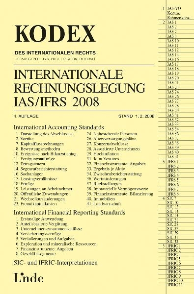 Kodex Internationale Rechnungslegung IAS/IFRS 2008