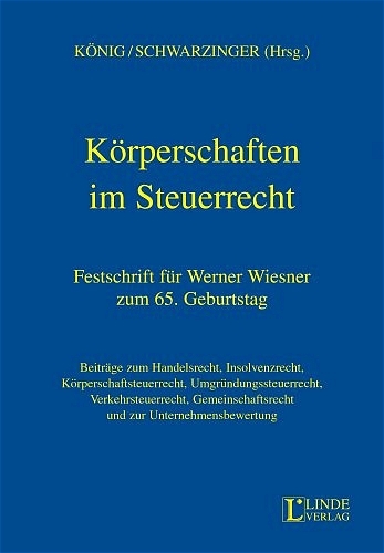 K&ouml;rperschaften im Steuerrecht - 