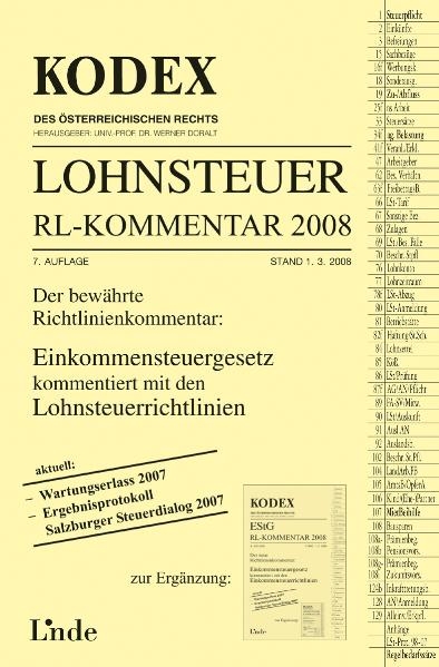 Kodex Lohnsteuer RL-Kommentar 2008 - 