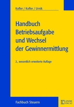 Handbuch Betriebsaufgabe und Wechsel der Gewinnermittlung