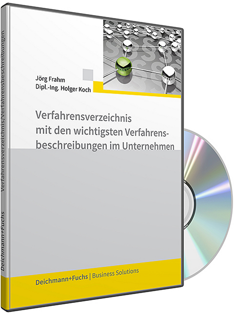 CD-ROM Verfahrensverzeichnis mit den wichtigsten Verfahrensbeschreibungen im Unternehmen