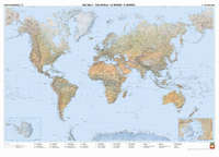 Welt physisch Doppelformat, 1:25 Mill., Markiertafel
