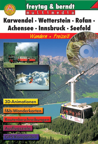 Karwendel Virtuelles Erlebnis-Wetterstein-Rofan-Achensee-Innsbruck-Seefeld, Wandern + Freizeit - 3D-CD-ROM
