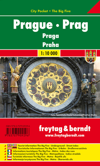 Prag, Stadtplan 1:10.000, City Pocket + The Big Five