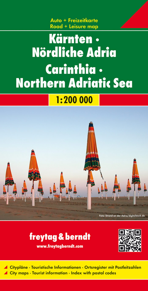 K&auml;rnten - N&ouml;rdliche Adria, Autokarte 1:200.000