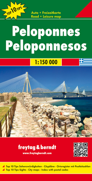 Peloponnes, Autokarte 1:150.000, Top 10 Tips