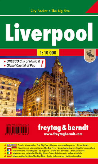 Liverpool, City Pocket, Stadtplan 1:10.000