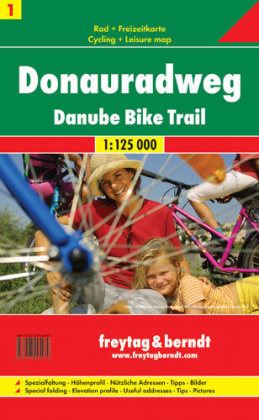 Donauradweg, Radkarte 1:125.000